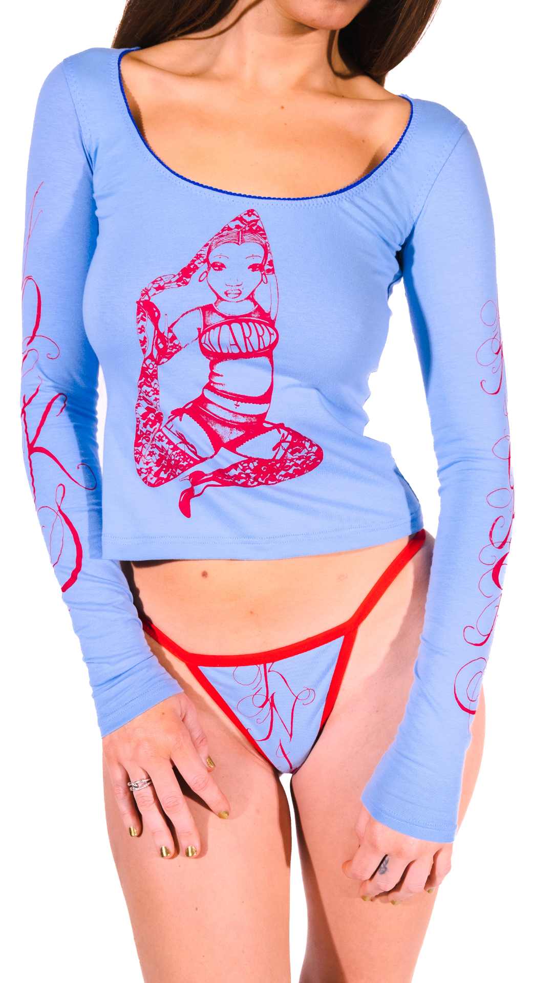 LUCKY PUPPY X BIZARRE - Blue G-String