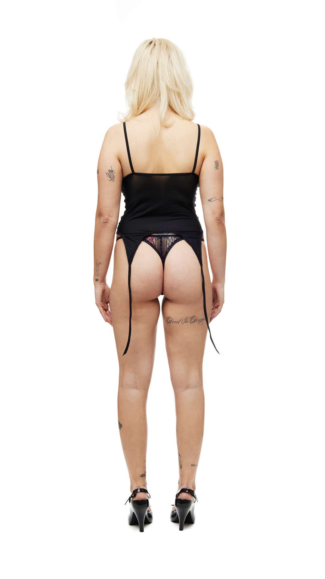 Tricolour Lace Thong